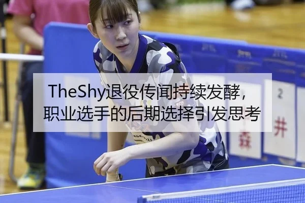 TheShy退役传闻持续发酵，职业选手的后期选择引发思考